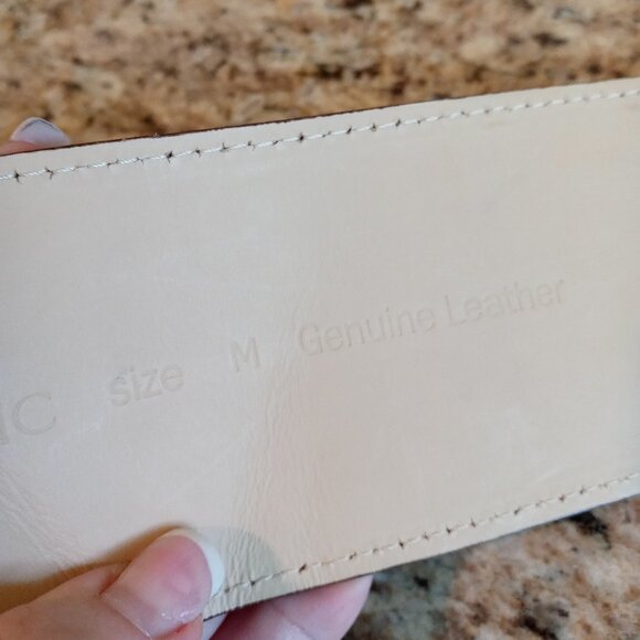 Banana Republic Wide Dark Chocolate Suede Leather Belt - Made in Italy - Picture 5 of 16